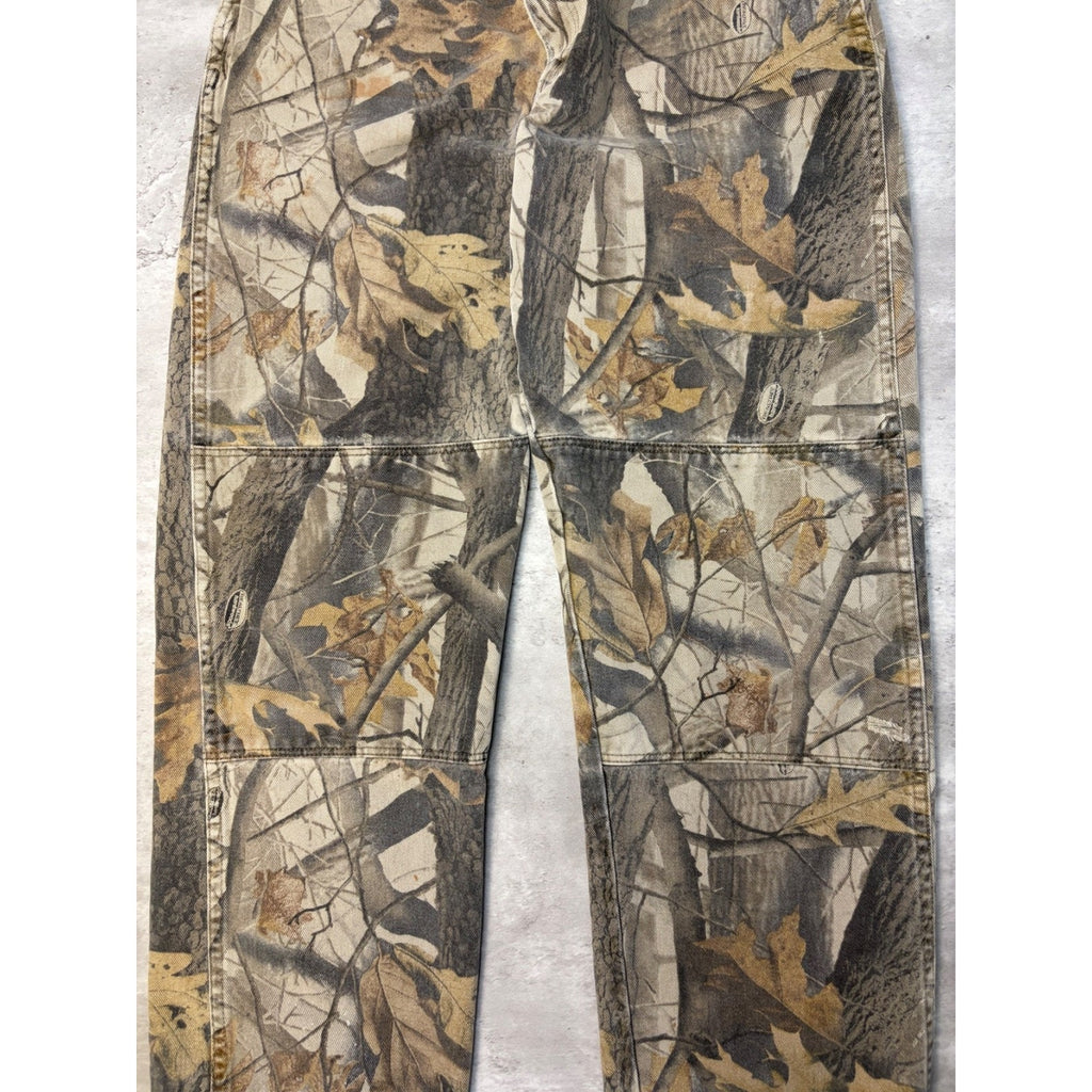Vintage Wrangler Realtree Hardwoods Camo Double Knee Hunting Pants Size 32