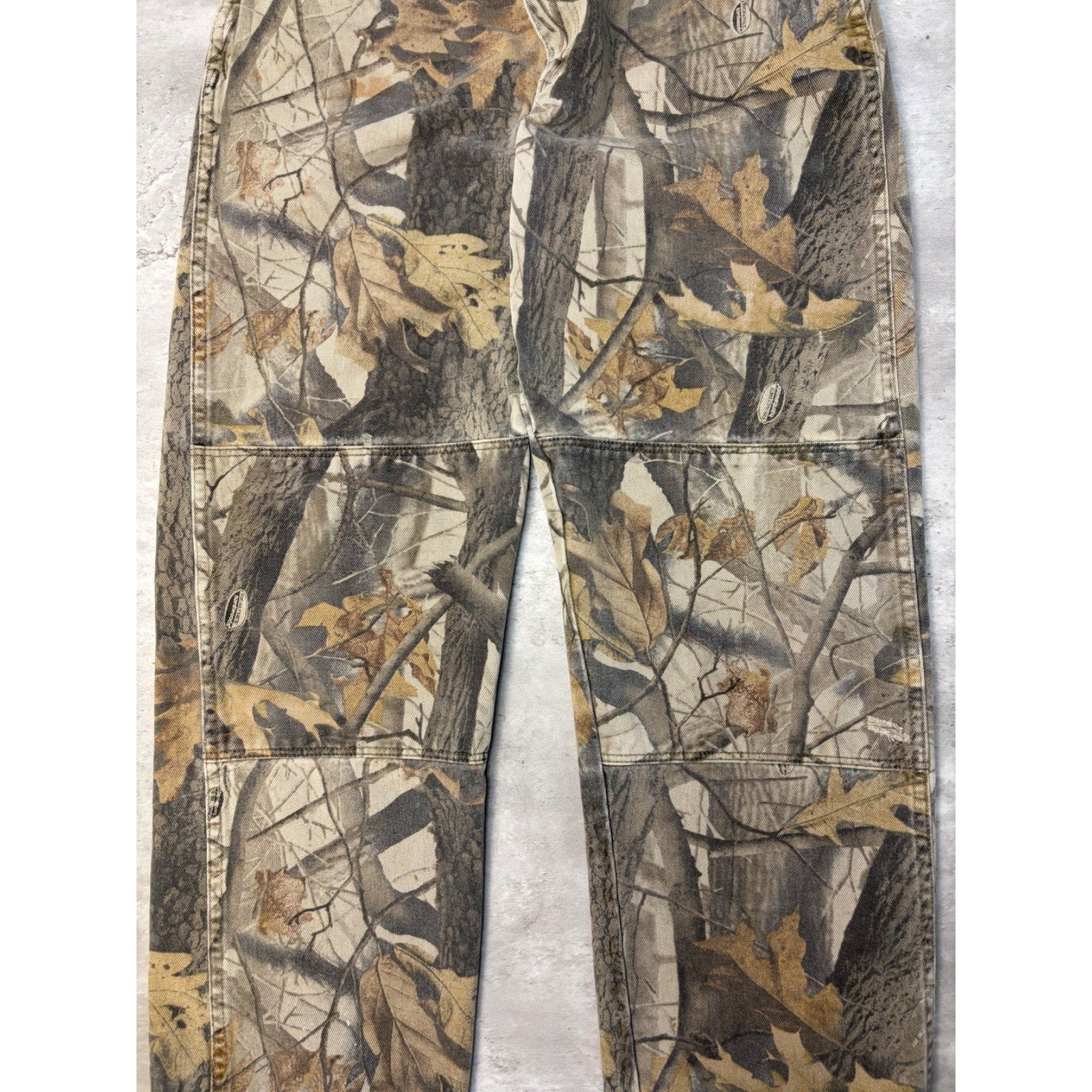 Vintage Wrangler Realtree Hardwoods Camo Double Knee Hunting Pants Size 32