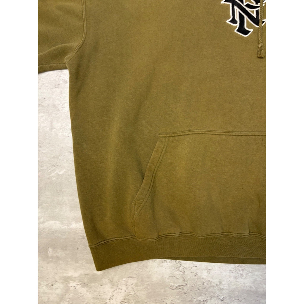 Vintage Y2K No Fear Embroidered Logo Hooded Sweatshirt Size XL