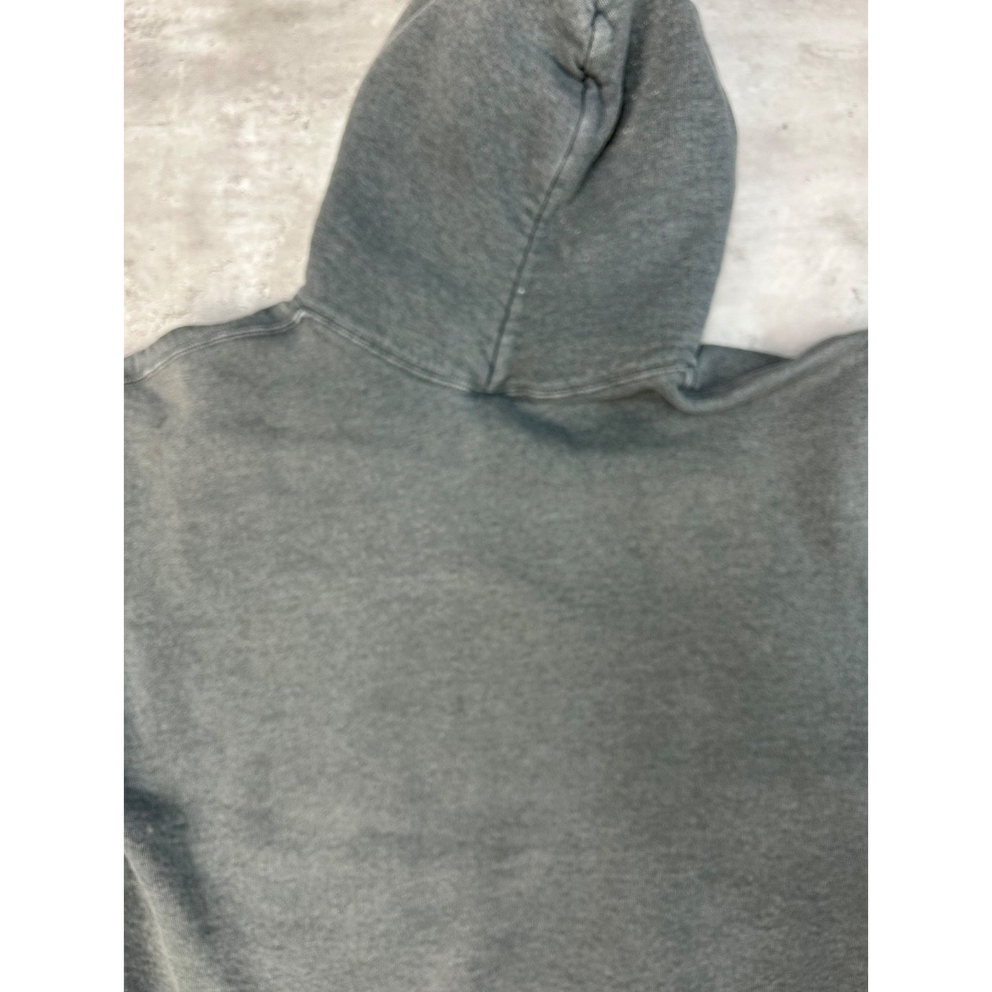 Vintage Russell Athletics Blank Pullover Charcoal Gray Hooded Sweatshirt Large