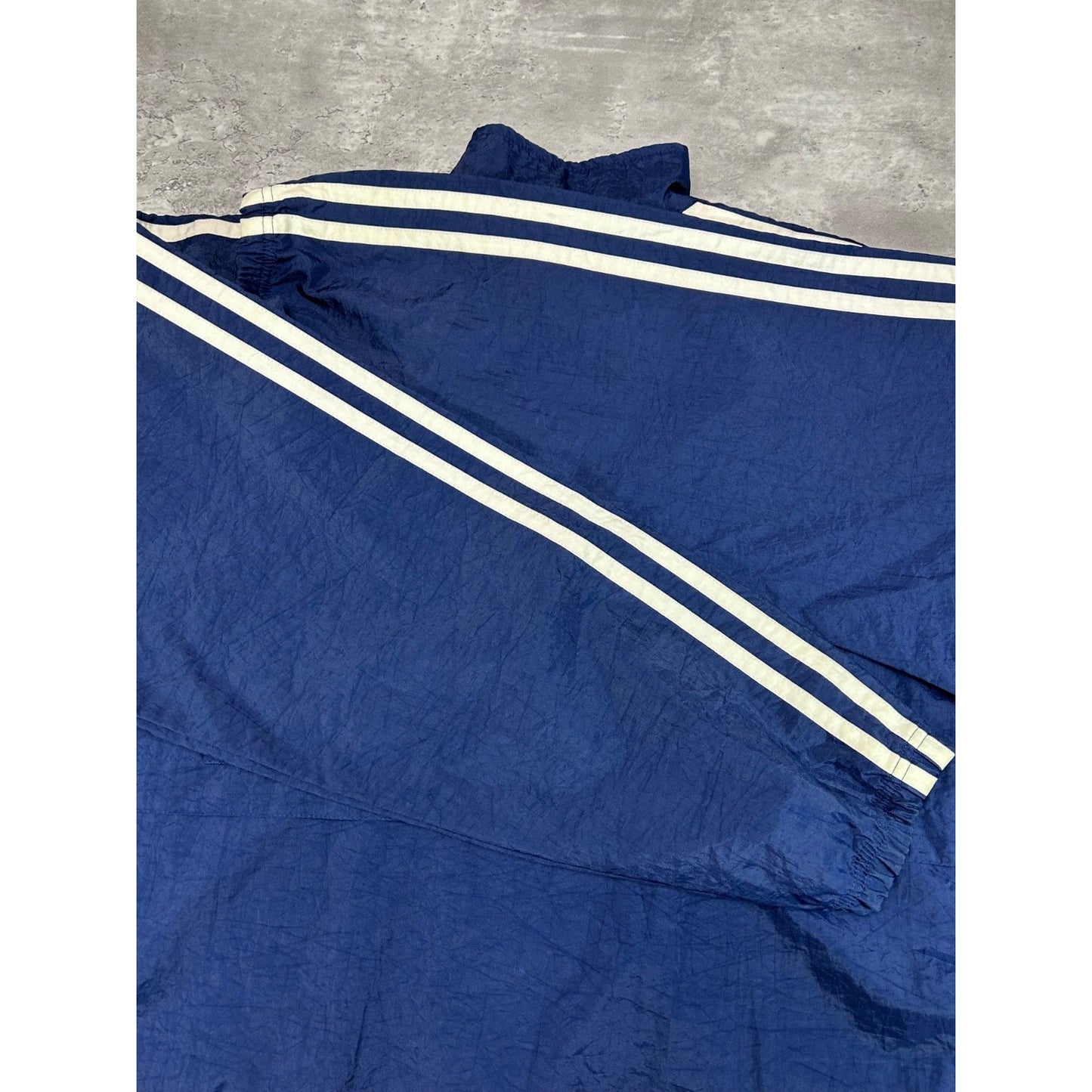 Vintage 90s Adidas Embroidered Logo 1/2 Zip Windbreaker Jacket Size Large