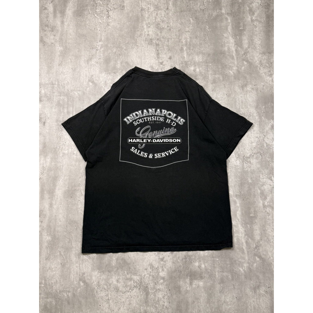 Vintage 2004 Harley Davidson We Are Street Tough Spellout Graphic T-Shirt Sz XL