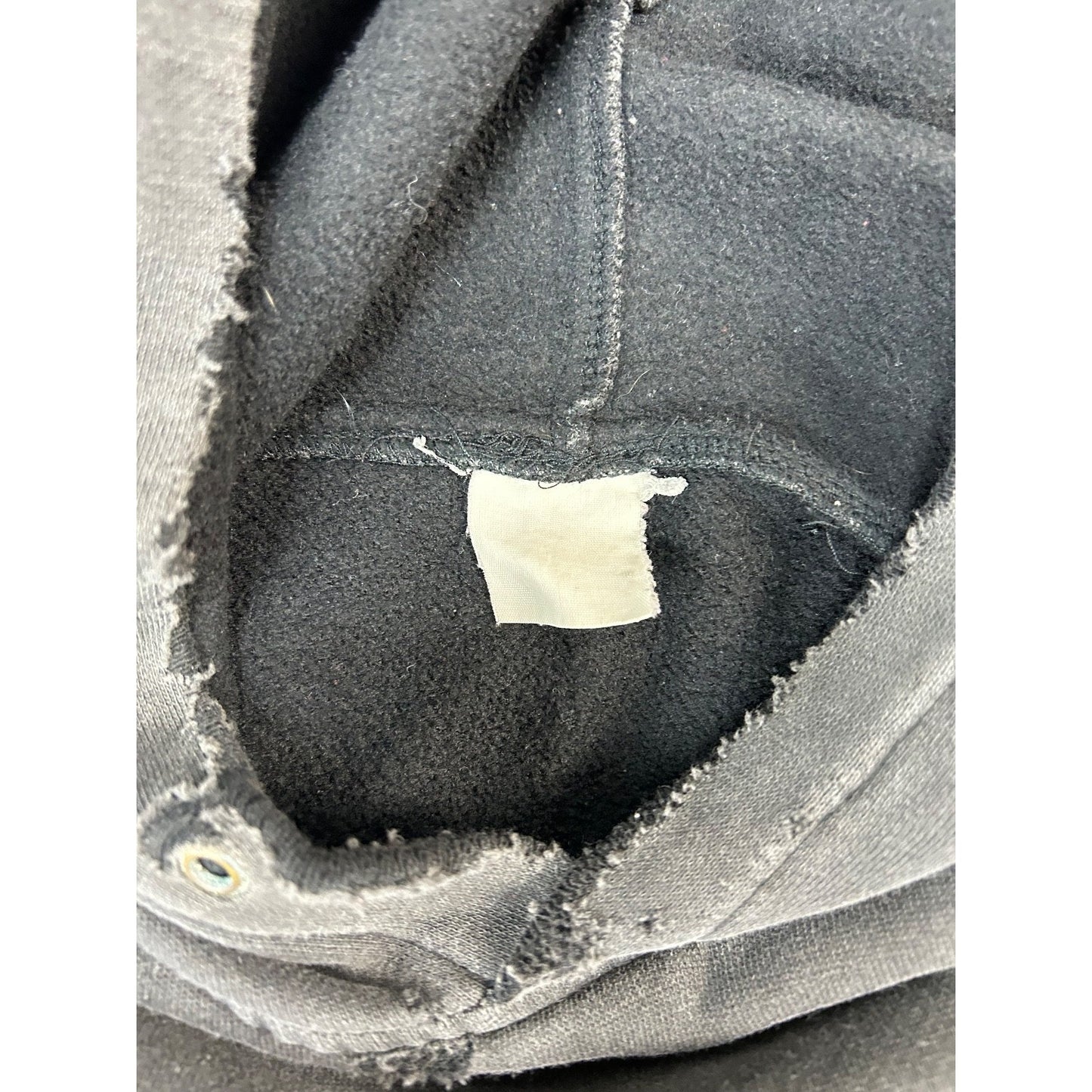 Vintage 90s Quiksilver Distressed Graphic Hooded Sweatshirt Size Small