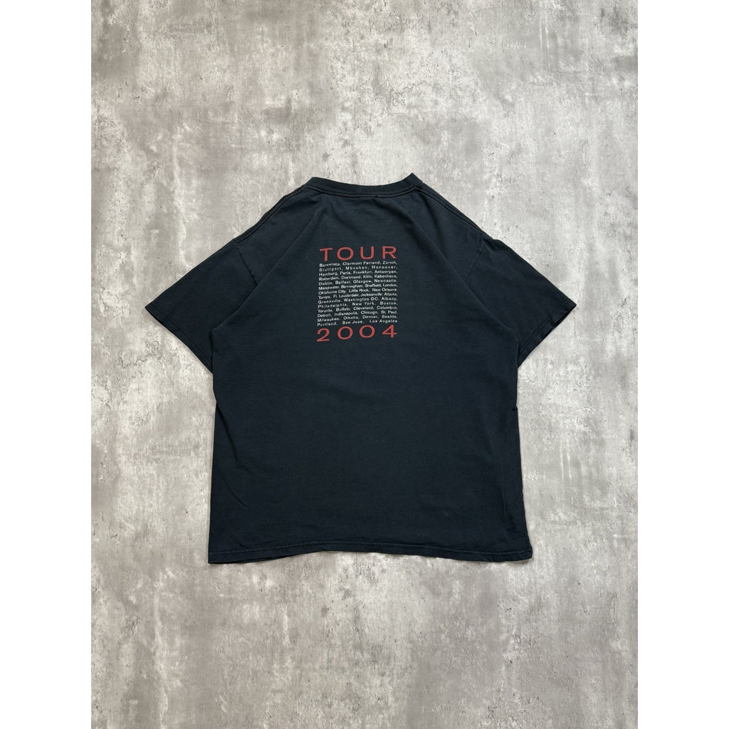Vintage 2004 Eric Clapton Rock Music Tour Graphic T-Shirt Size Large Black