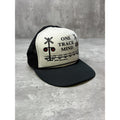 Vintage 1991 One Track Mind Railroad Crossing Light Up Trucker Snapback Hat OSFA