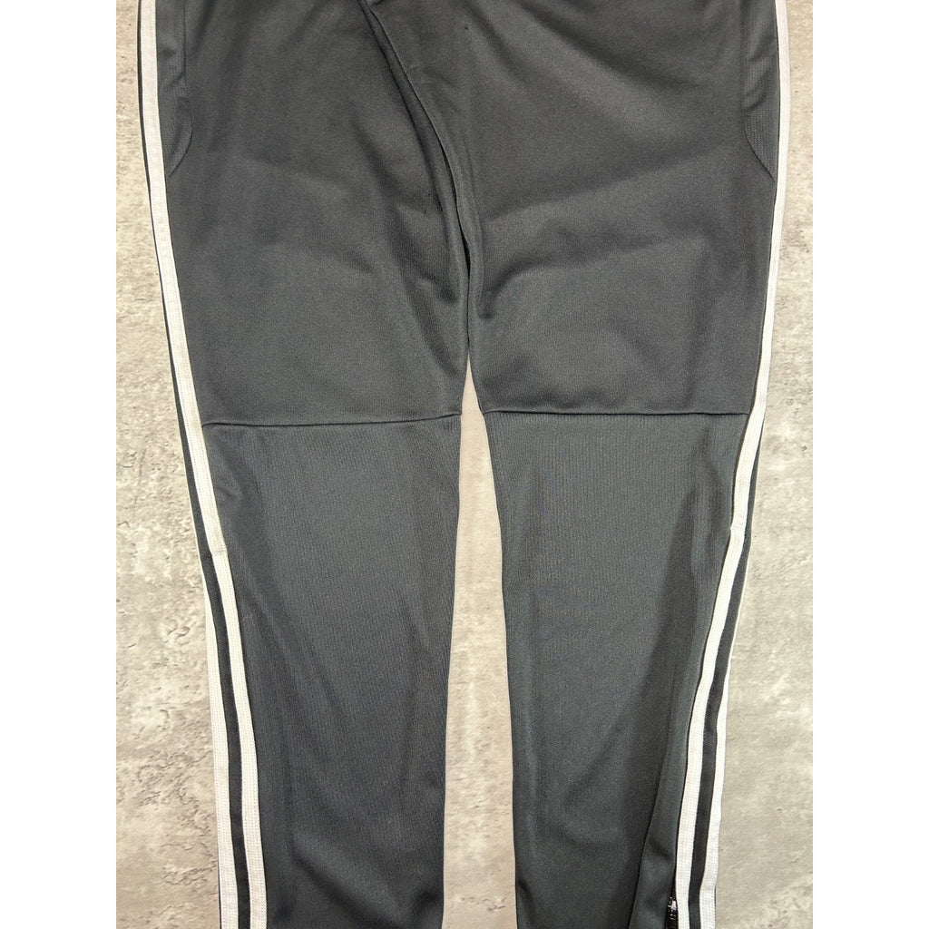 Vintage Adidas Three Stripes Embroidered Nylon Track Pants Size Medium Black