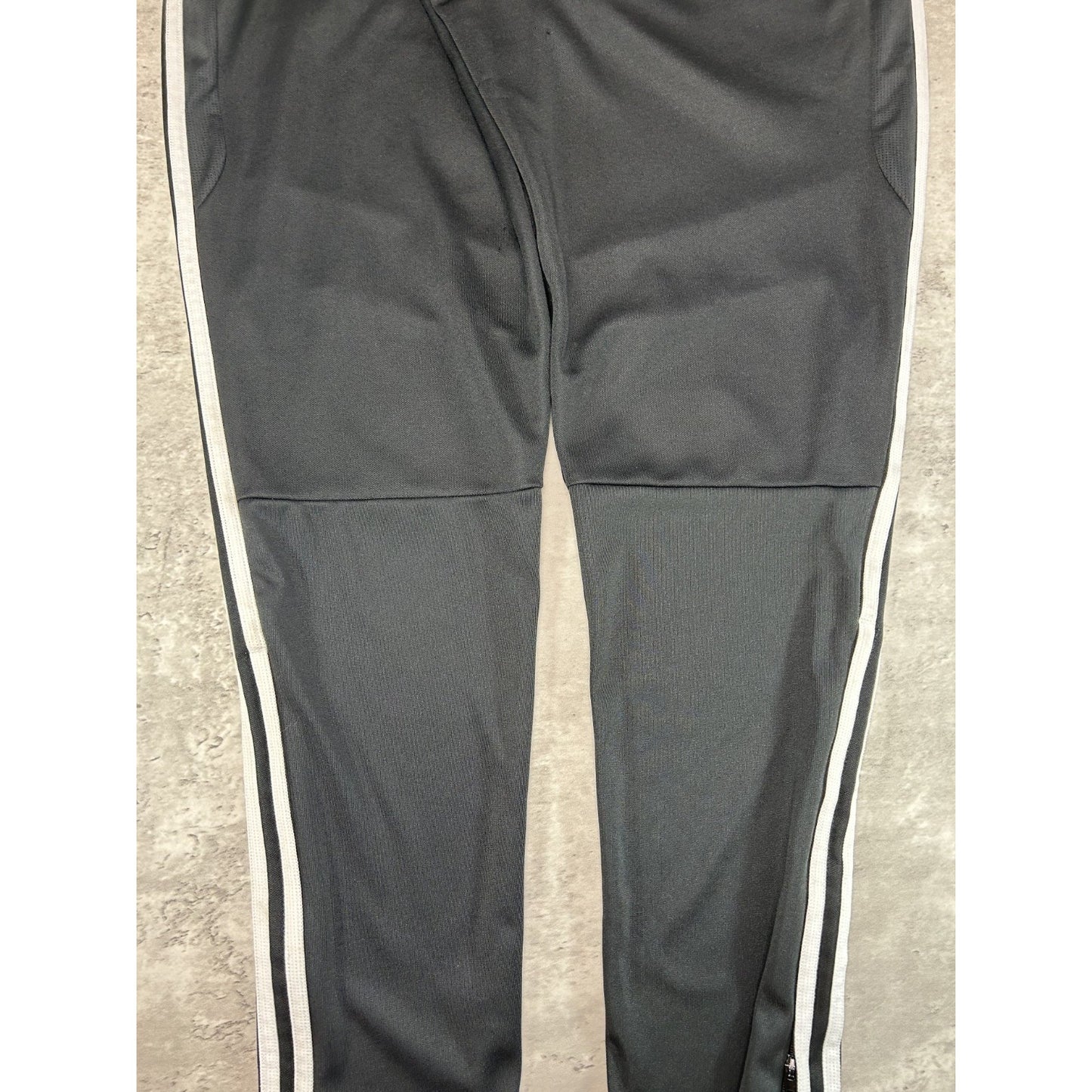 Vintage Adidas Three Stripes Embroidered Nylon Track Pants Size Medium Black