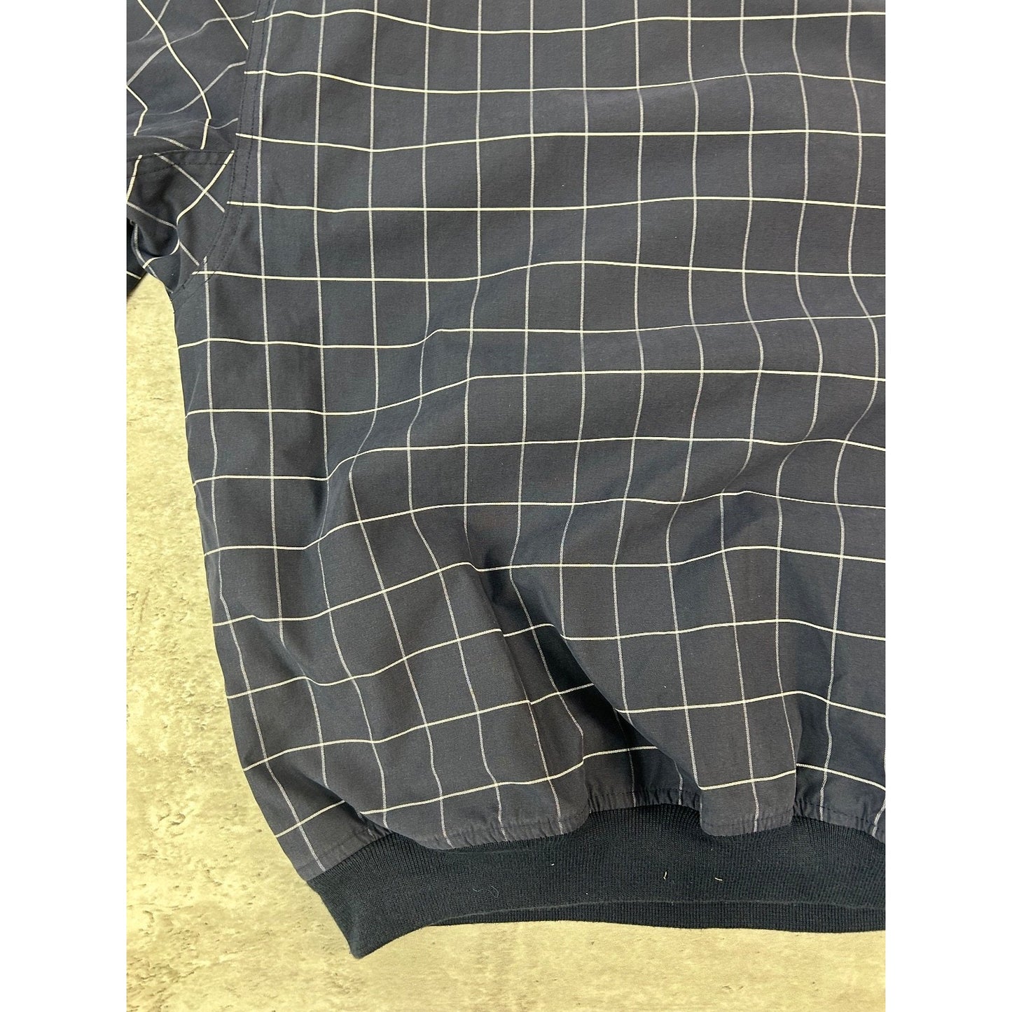 Vintage PING Tall Grass Golf Club Checkered Print Pullover Nylon Jacket Sz Large