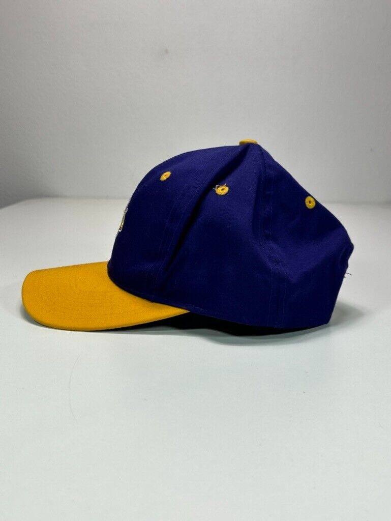 Vintage 90s Minnesota Vikings NFL Embroidered Logo Snapback Hat OSFA