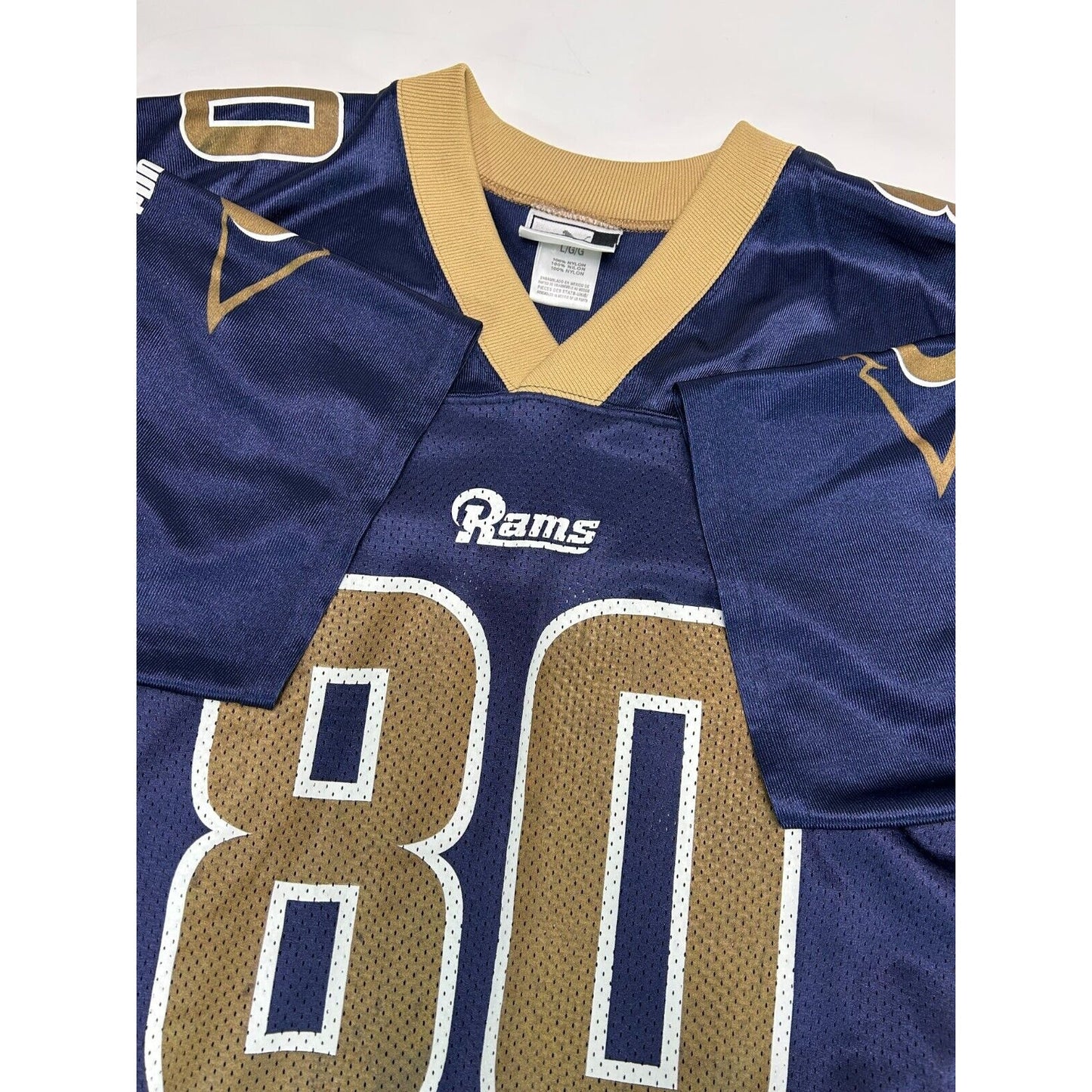 Vintage Issac Bruce #80 St.Louis Rams NFL Puma Football Jersey Size Large