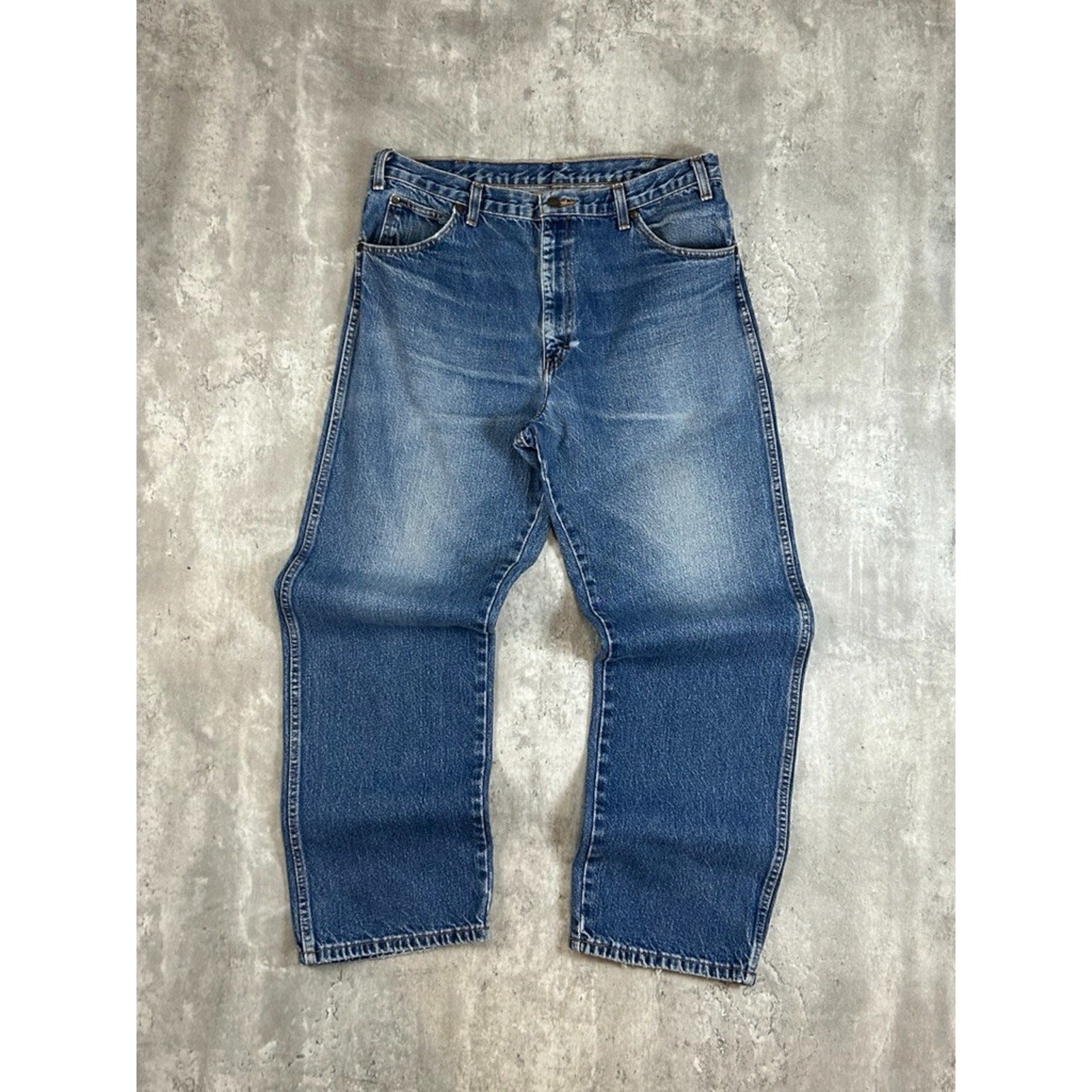 Vintage Dickies Dark Wash Workwear Denim Pants Size 36 Blue