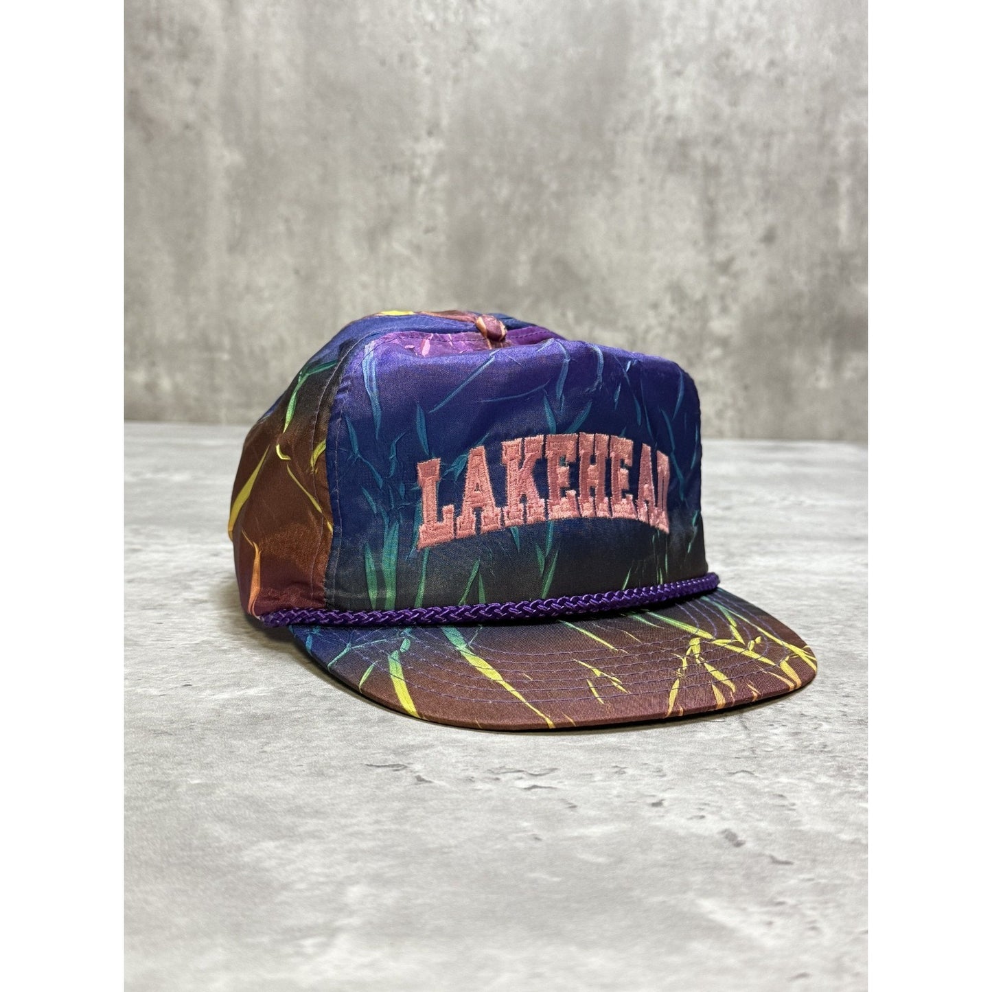 Vintage 90s Lakehead Beer Embroidered Spellout Strapback Hat OSFA