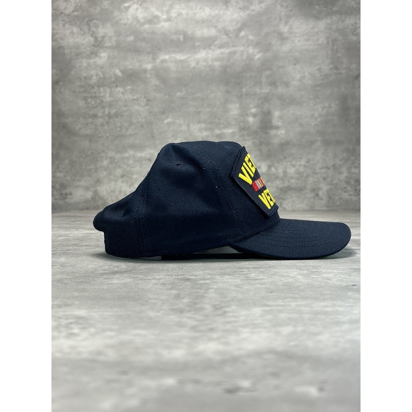 Vintage 80s/90s Vietnam Veterans Embroidered Patch Military Snapback Hat OSFA