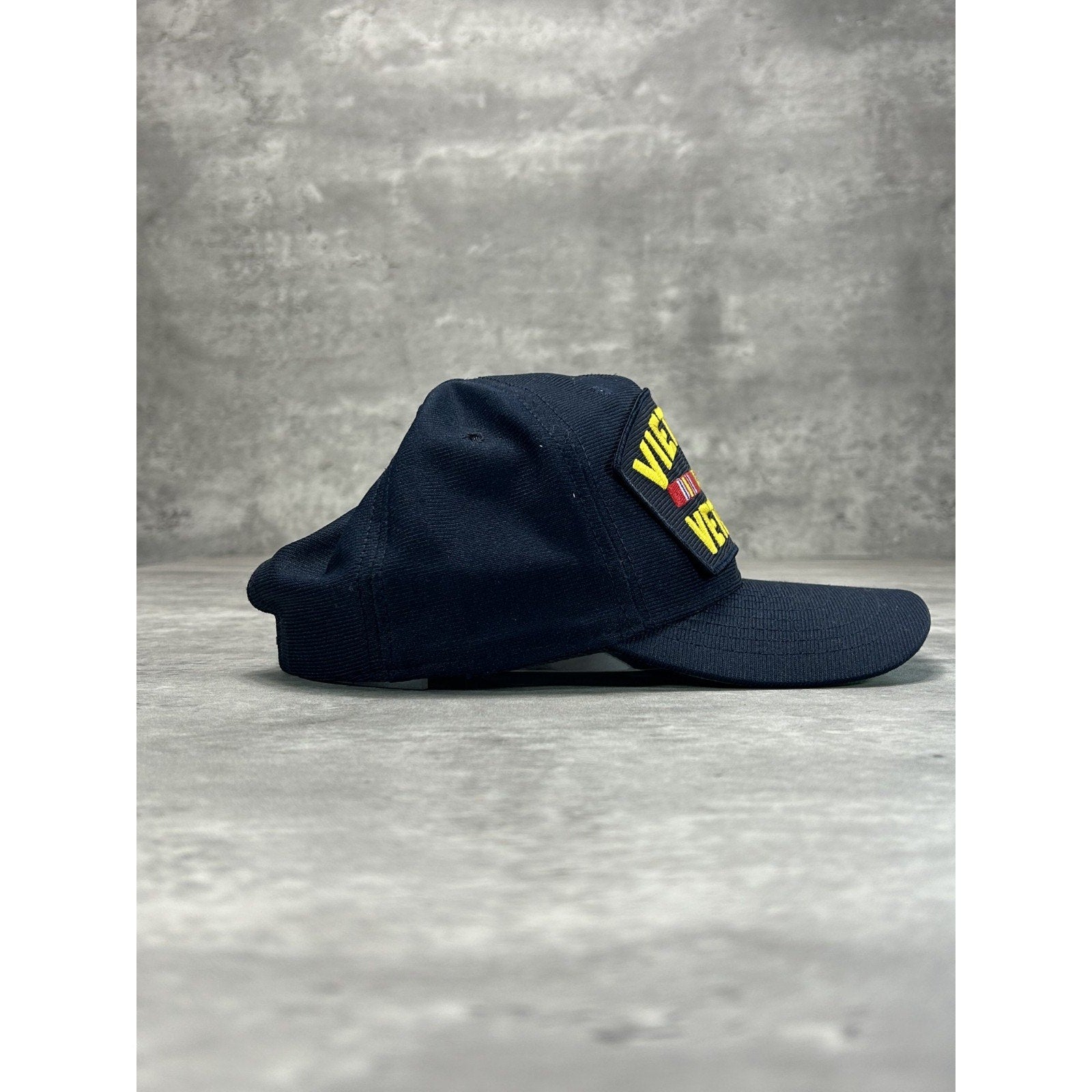 Vintage 80s/90s Vietnam Veterans Embroidered Patch Military Snapback Hat OSFA