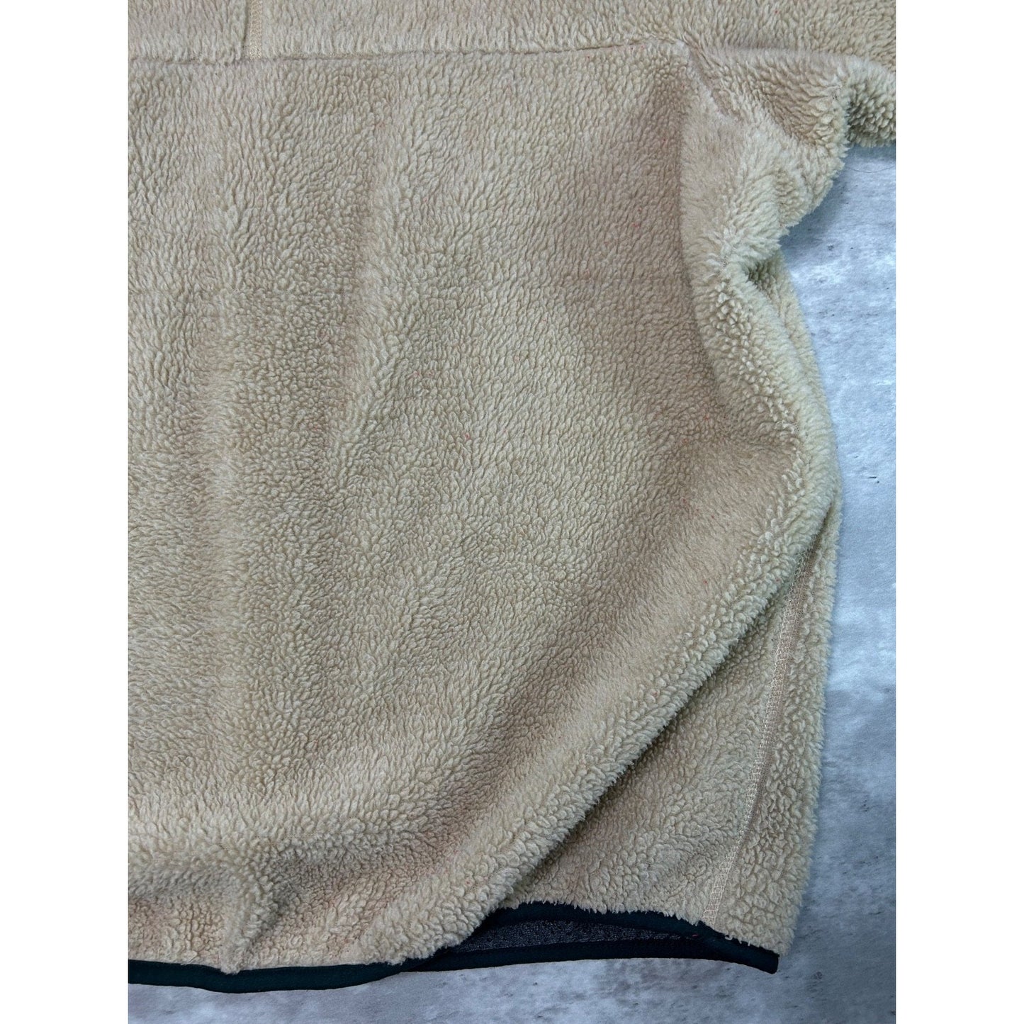 Vintage 90s Patagonia Oatmeal Deepile Full Zip Fleece Sweatshirt Size 2XL