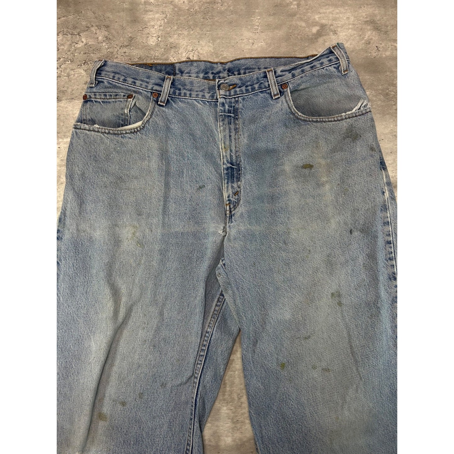 Vintage 90s Levis 560 Red Tab Light Wash Denim Pants Size 37