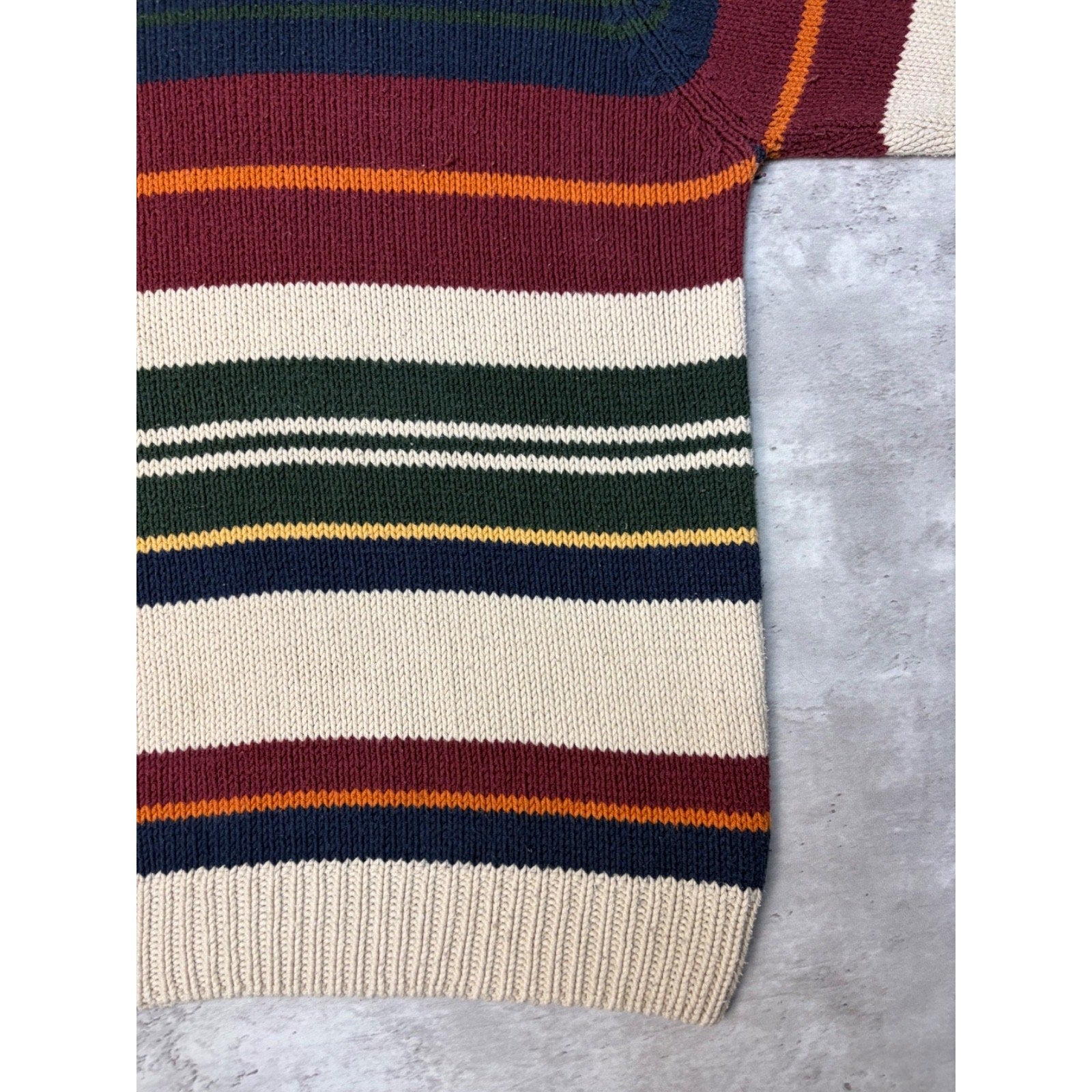 Vintage Dockers Multicolour Stripe Pullover Knit Sweater Size XL