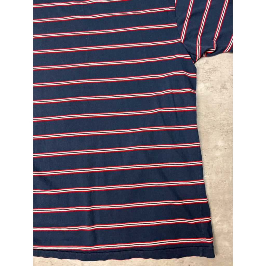 Vintage Polo Ralph Lauren Embroidered Pony Striped T-Shirt Size 2XL