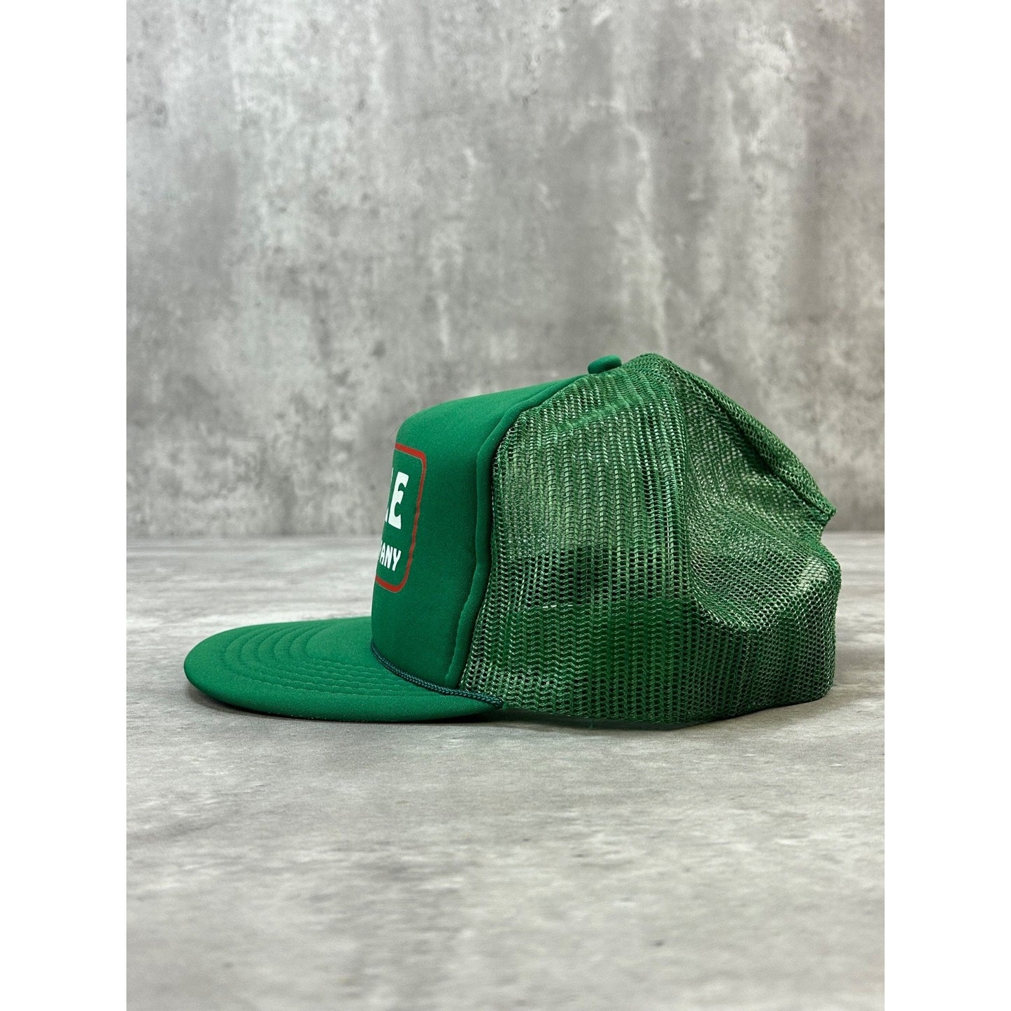 Vintage 90s Nagle Paving Company Graphic Spellout Trucker Snapback Hat OSFA