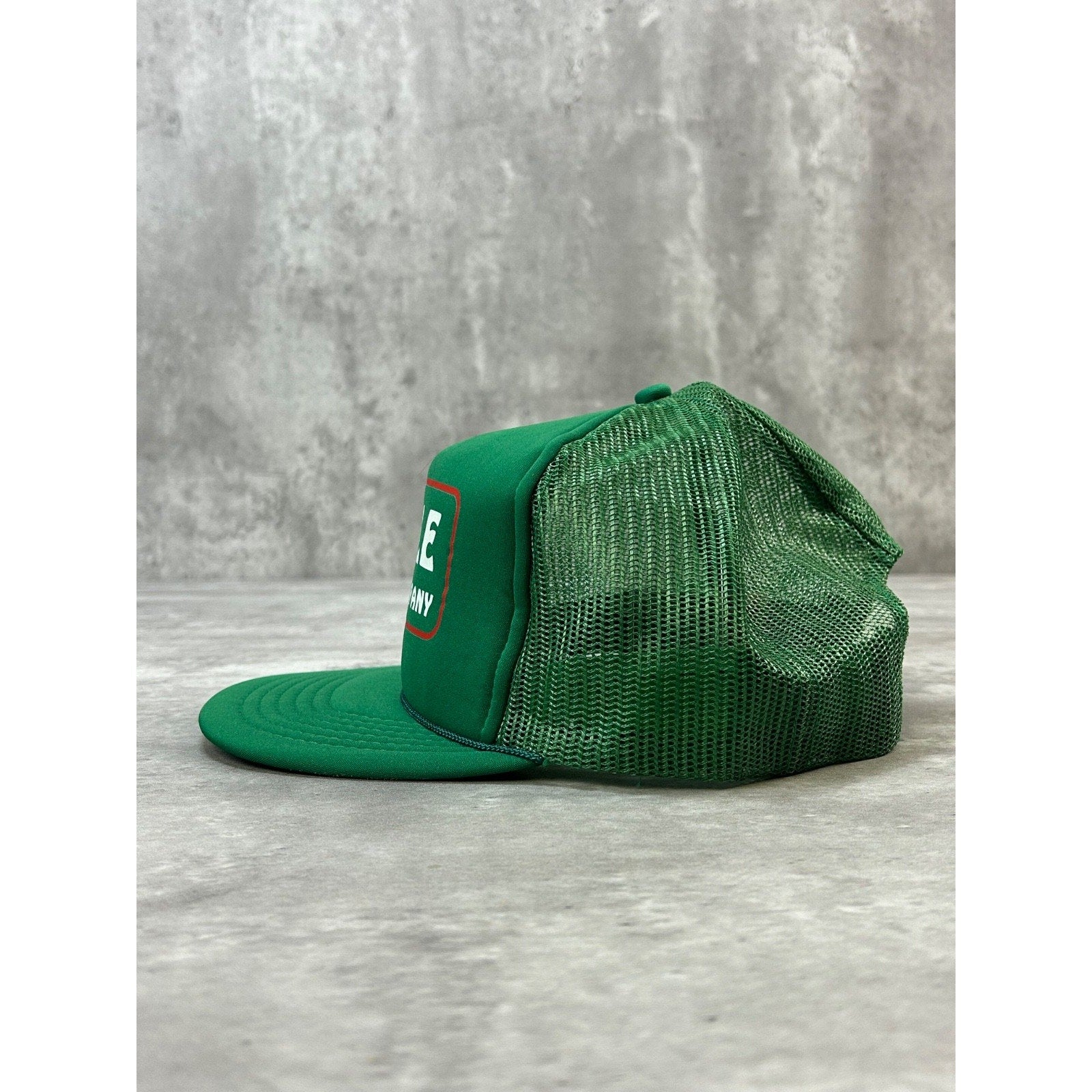 Vintage 90s Nagle Paving Company Graphic Spellout Trucker Snapback Hat OSFA