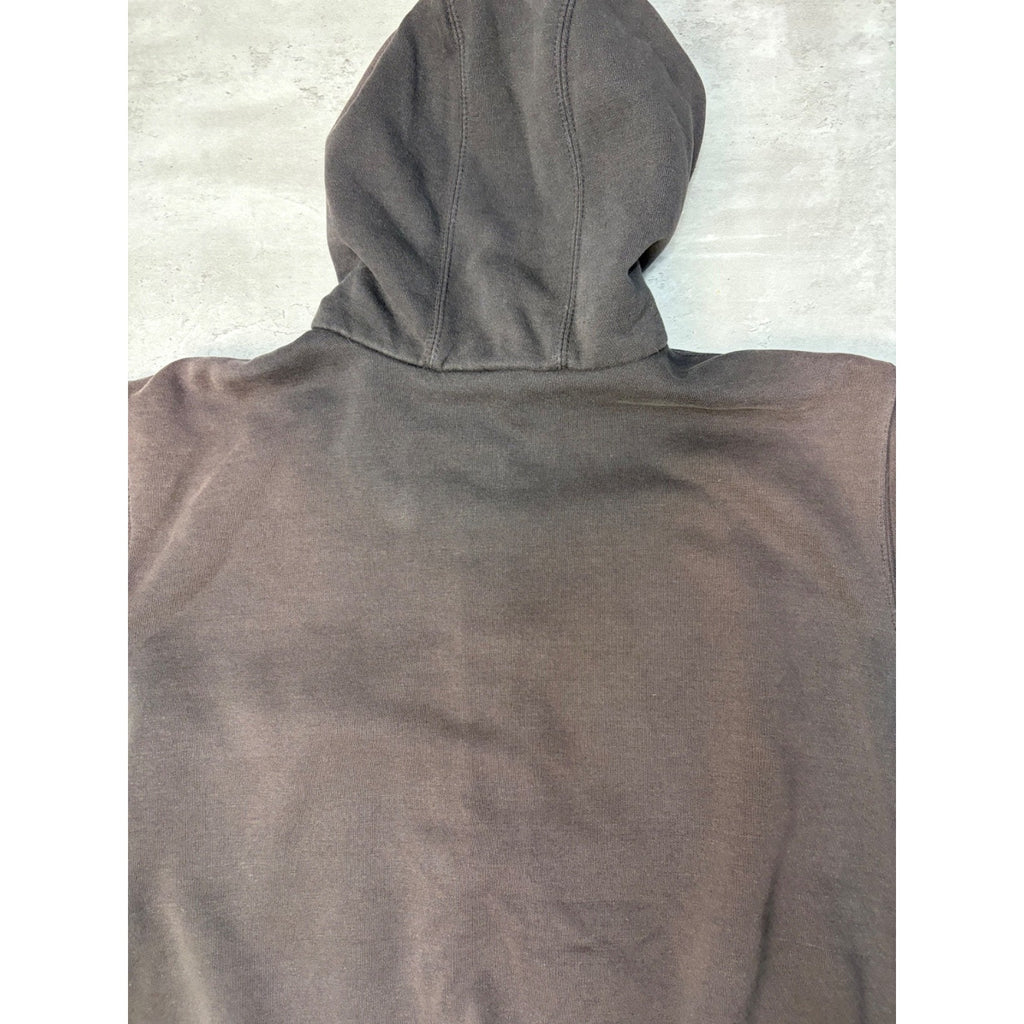 Vintage Carhartt Thermal Lined Full Zip Embroidered Patch Sweatshirt Size Large