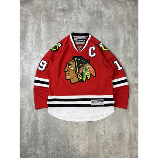 Johnathan Towes #19 Chicago Blackhawks NHL Reebok Hockey Jersey Size Medium