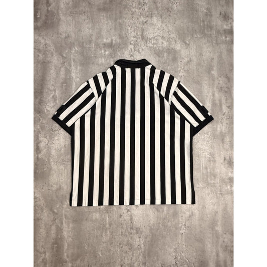 Vintage 90s Polo Sport Embroidered Crest Striped 1/4 Zip Button Up Shirt Sz 2XL