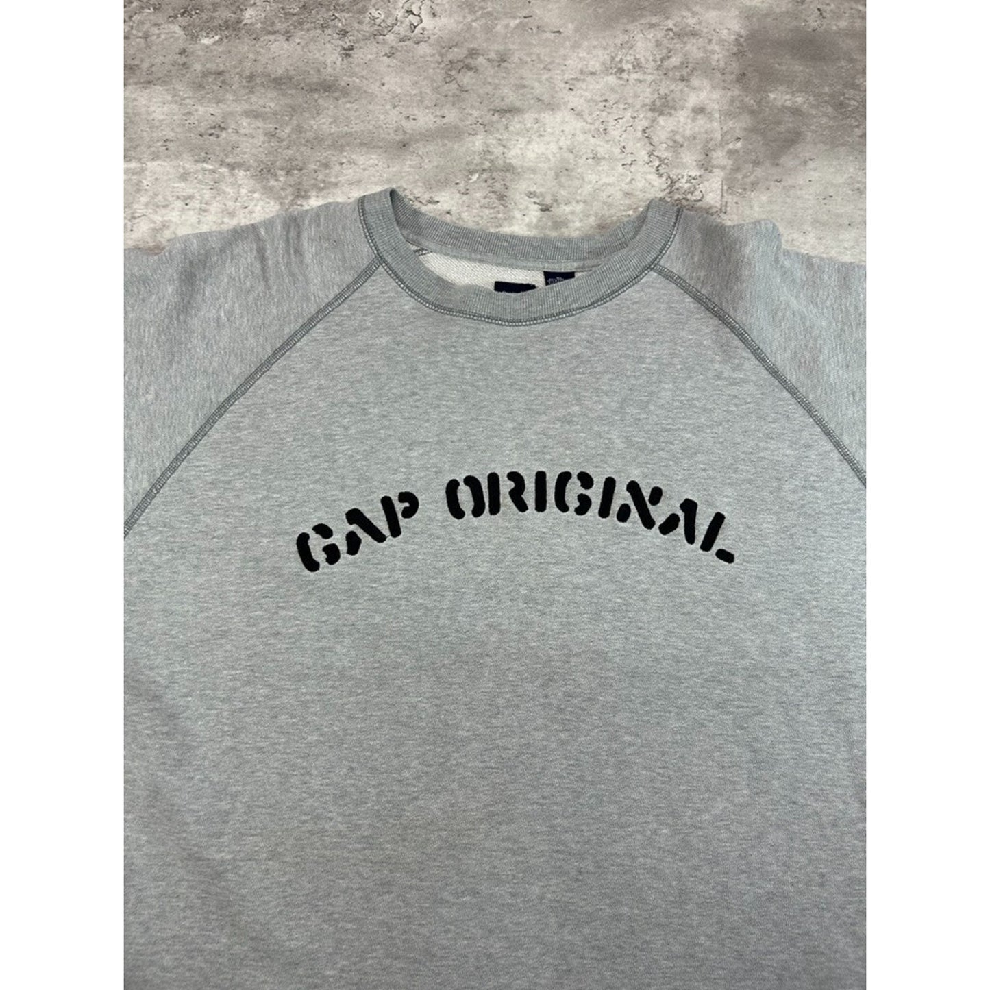 Vintage Gap Originals Graphic Spellout Pullover Crewneck Sweatshirt Size XL