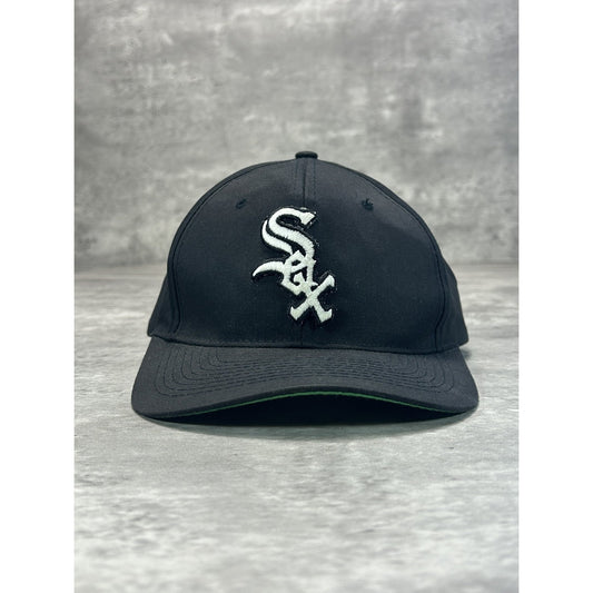 Vintage 90s Chicago White Sox MLB Embroidered Logo Baseball Snapback Hat OSFA
