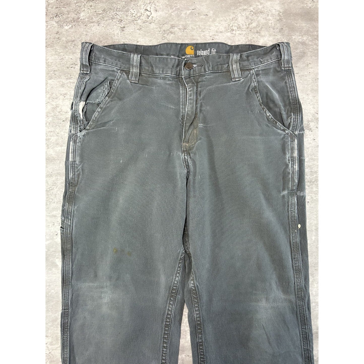 Carhartt Relaxed Fit Canvas Workwear Five Pocket Pants Size 34