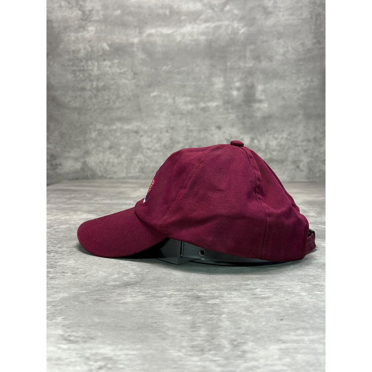 Vintage 90s Polo Ralph Lauren Embroidered Flag Strapback Hat Size S/M