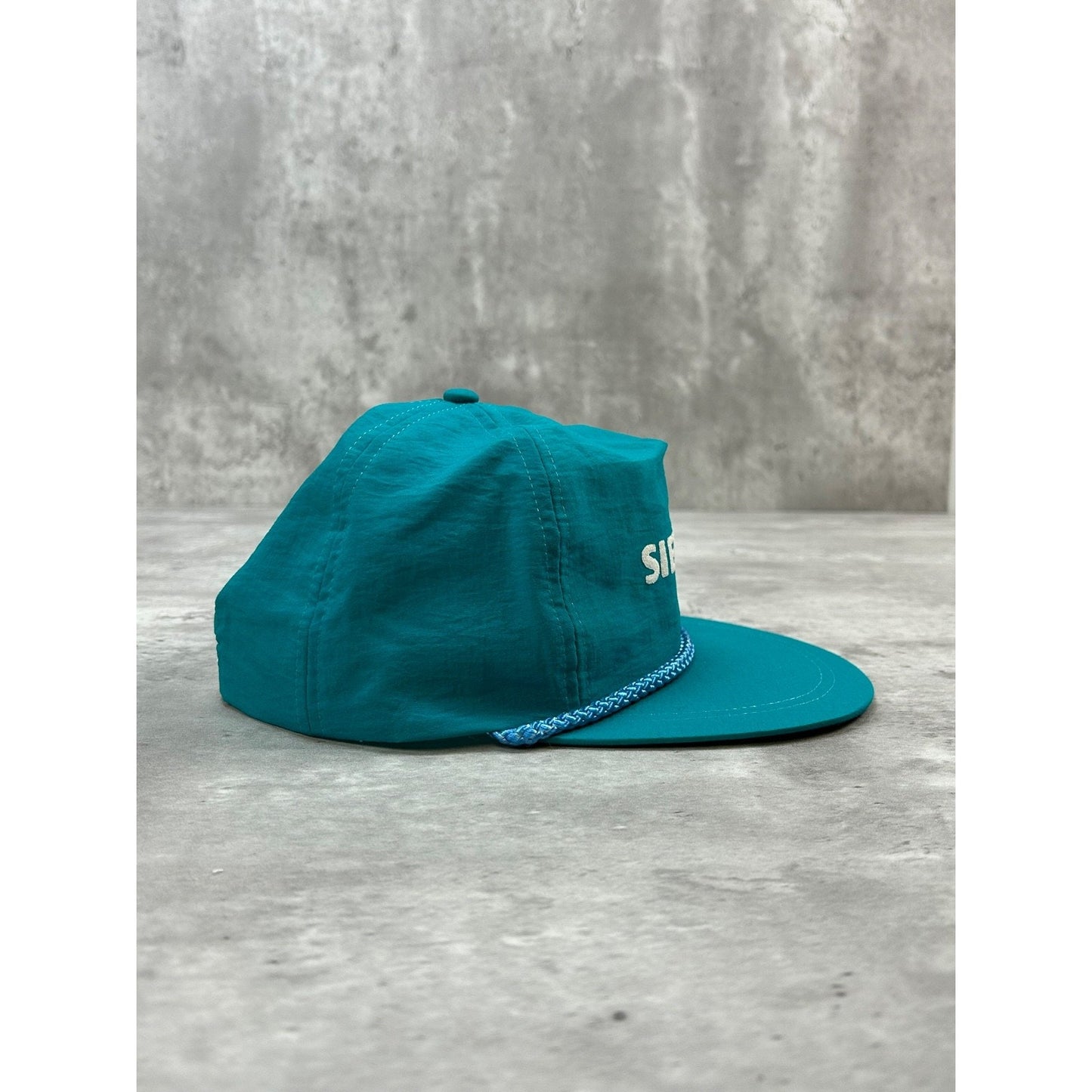 Vintage 90s Siemens Graphic Spellout Nylon Snapback Hat OSFA