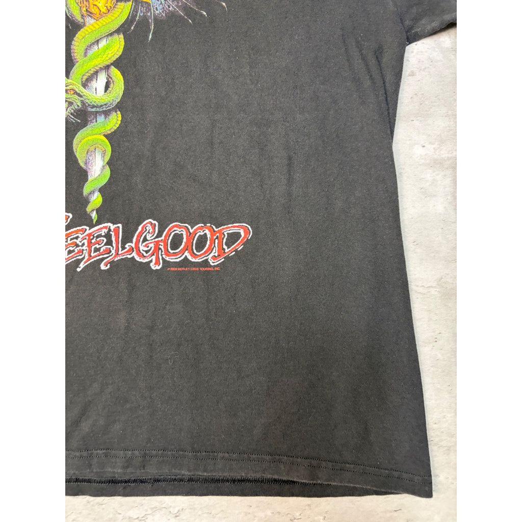 Vintage 2003 Motley Crue Dr. Feelgood Metal Music Graphic T-Shirt Size XL
