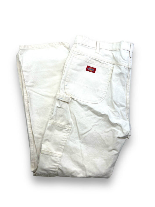 Vintage Dickies Canvas Workwear Painter's Pants Size 39 White