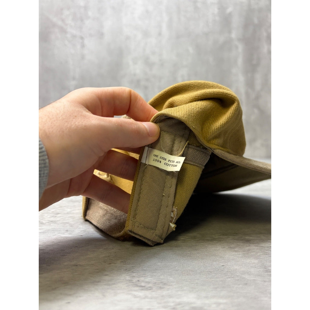 Vintage Safari Animal Out Of Africa Embroidered Strapback Hat OSFA