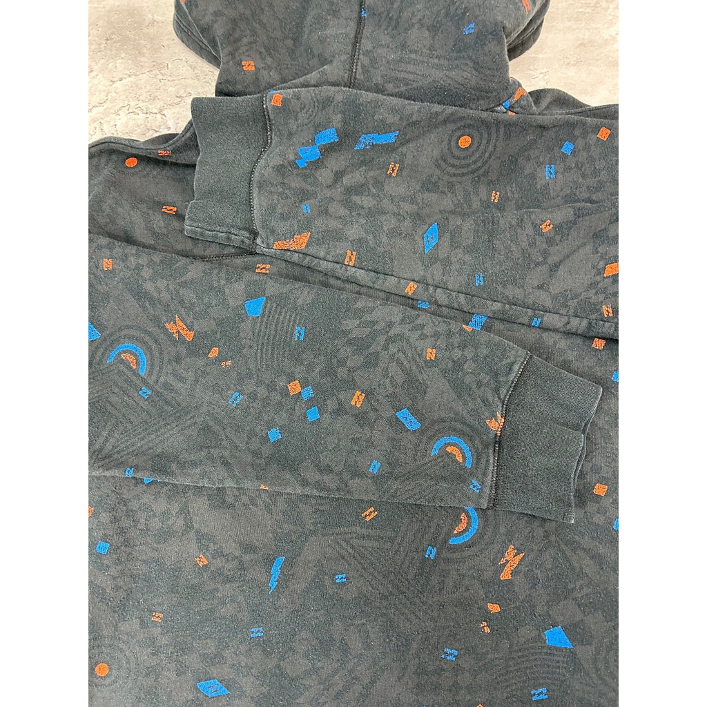 Vintage Y2K Billabong Embroidered Spellout Full Zip Hooded Sweatshirt Size XL