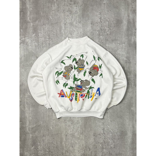 Vintage 90s Polo Australia Cartoon Koala Animal Graphic Sweatshirt Size XL