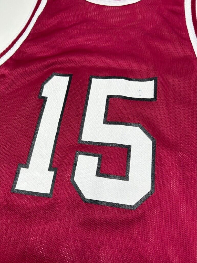 Vintage #15 Umass NCAA Collegiate Champion Basketball Jersey Size 44 Large