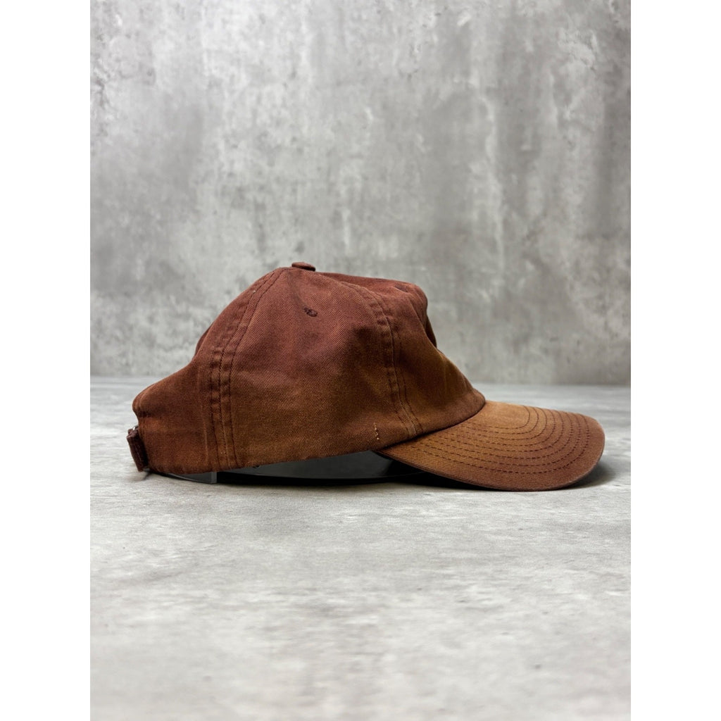 Vintage 2000s Nike Embroidered Swoosh Earth Tone Strapback Hat OSFA
