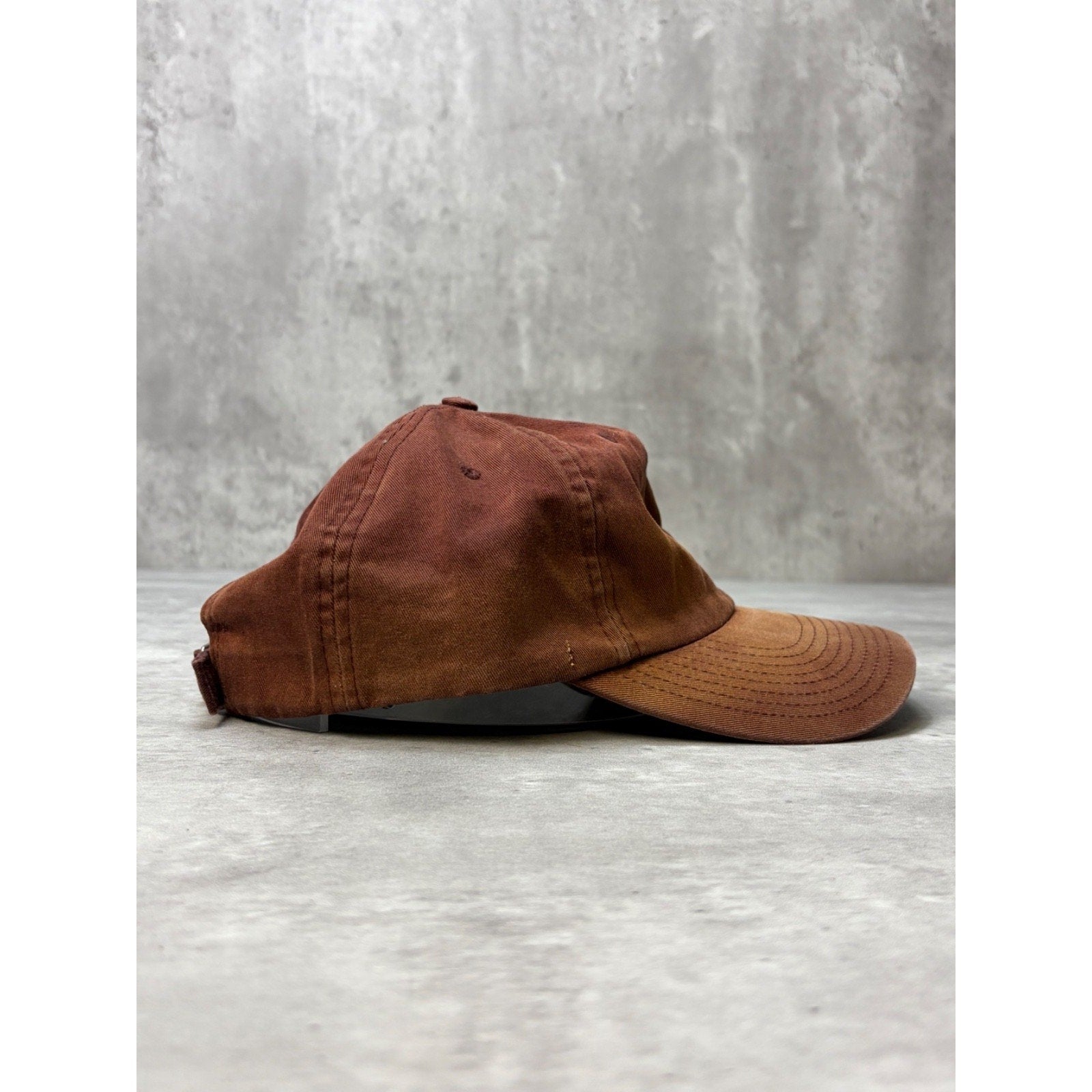 Vintage 2000s Nike Embroidered Swoosh Earth Tone Strapback Hat OSFA