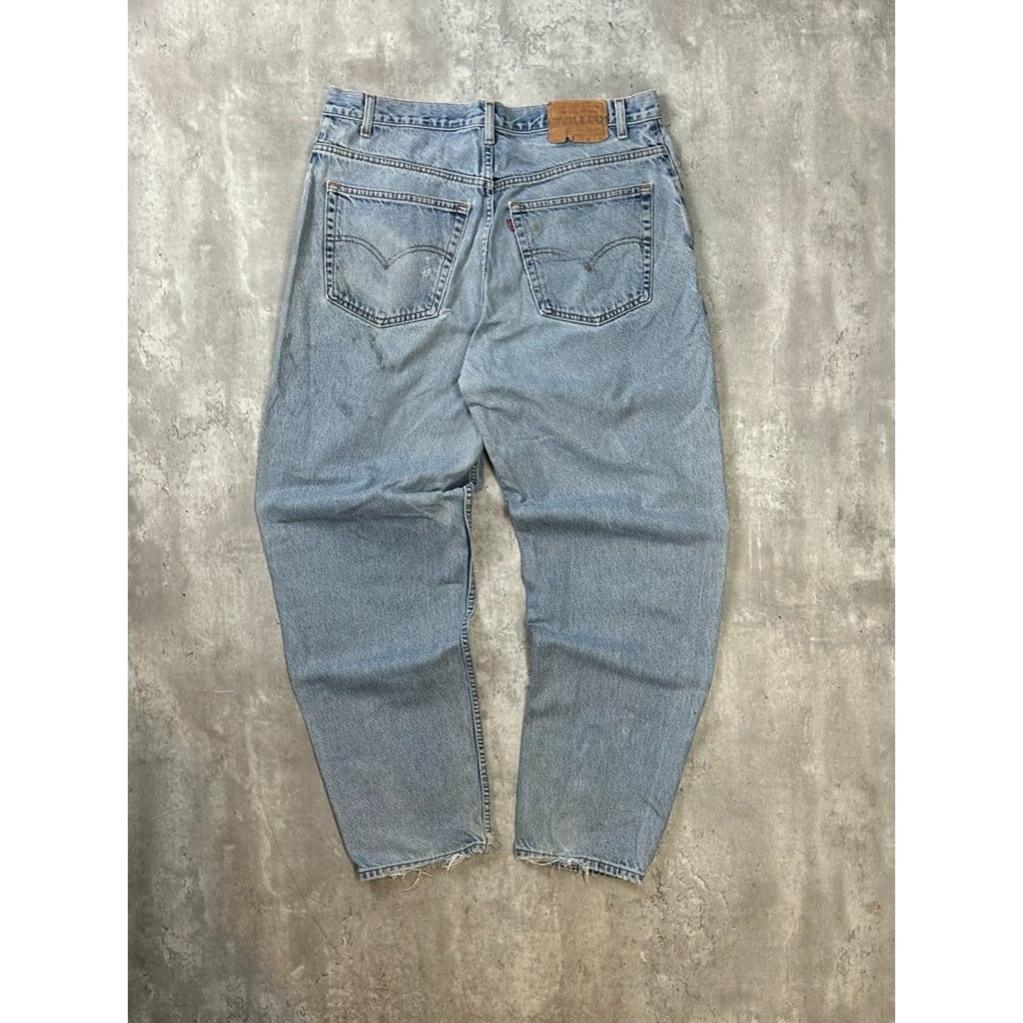 Vintage 90s Levis 560 Red Tab Light Wash Denim Pants Size 37