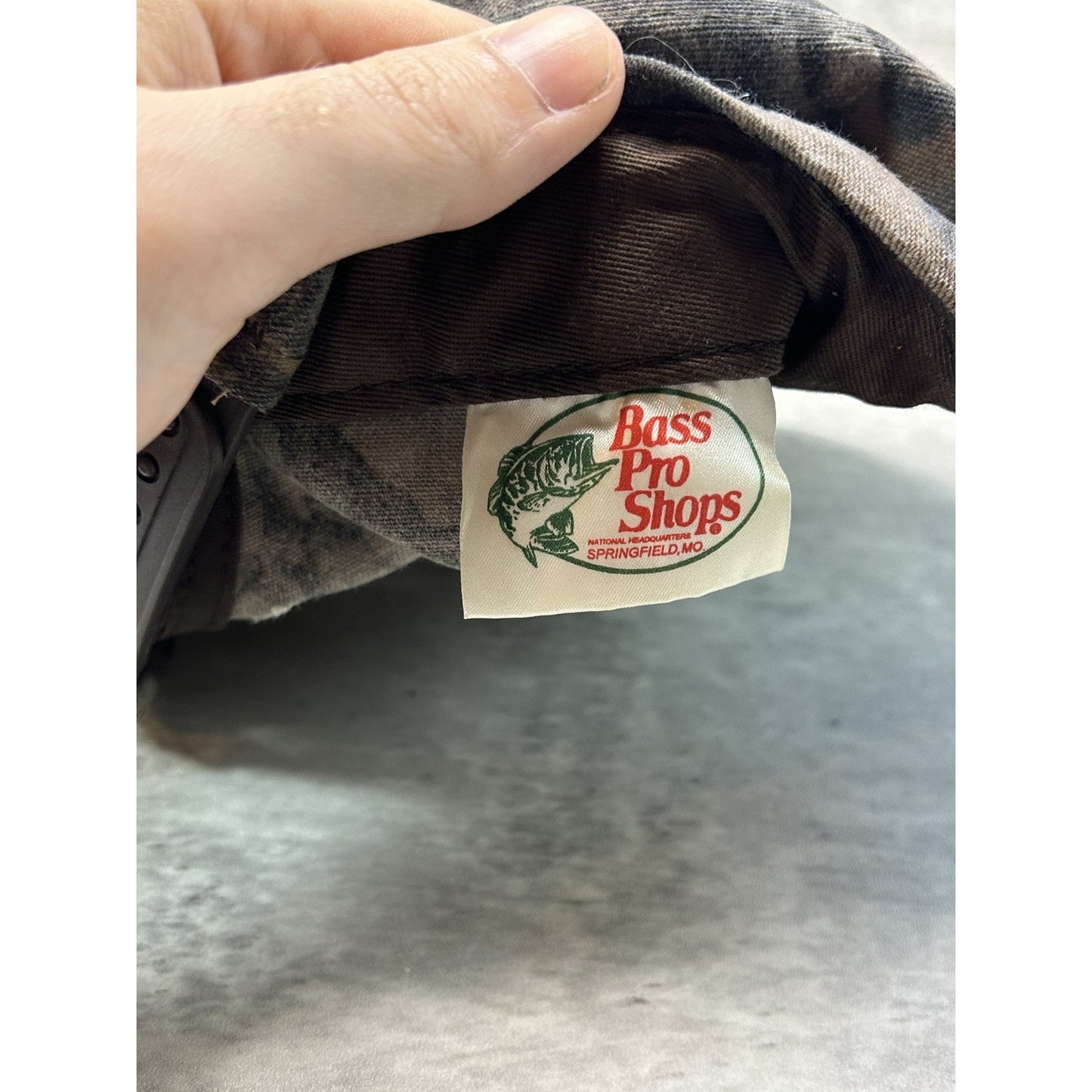Vintage 2000 Bass Pro Hunting Classic Tree Camo Snapback Hat OSFA
