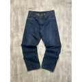 Vintage Y2K Roca Wear Embroidered Pockets Dark Wash Denim Pants Size 35
