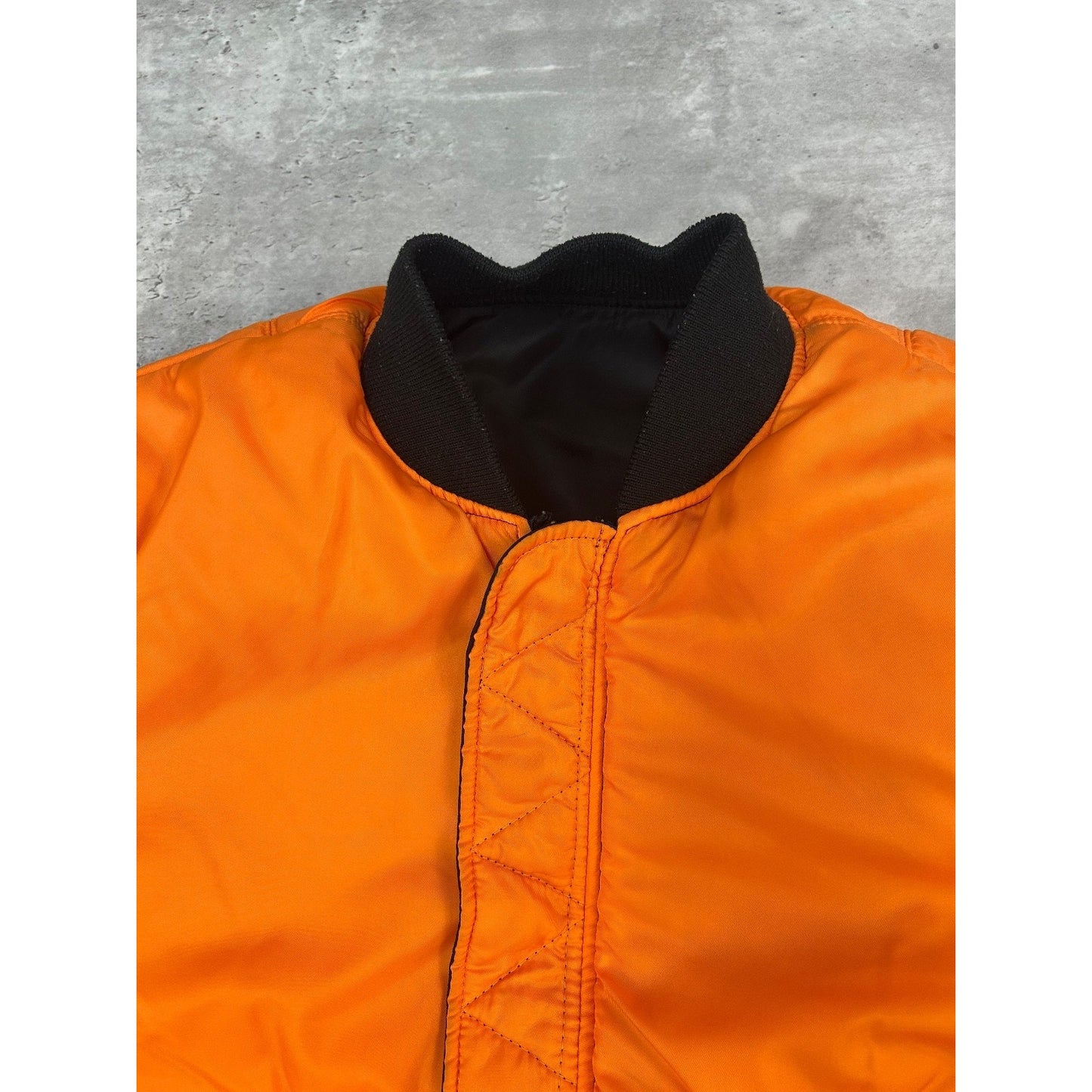 Vintage 90s Military MA-1 Reversible Flight Bomber Jacket Size Small