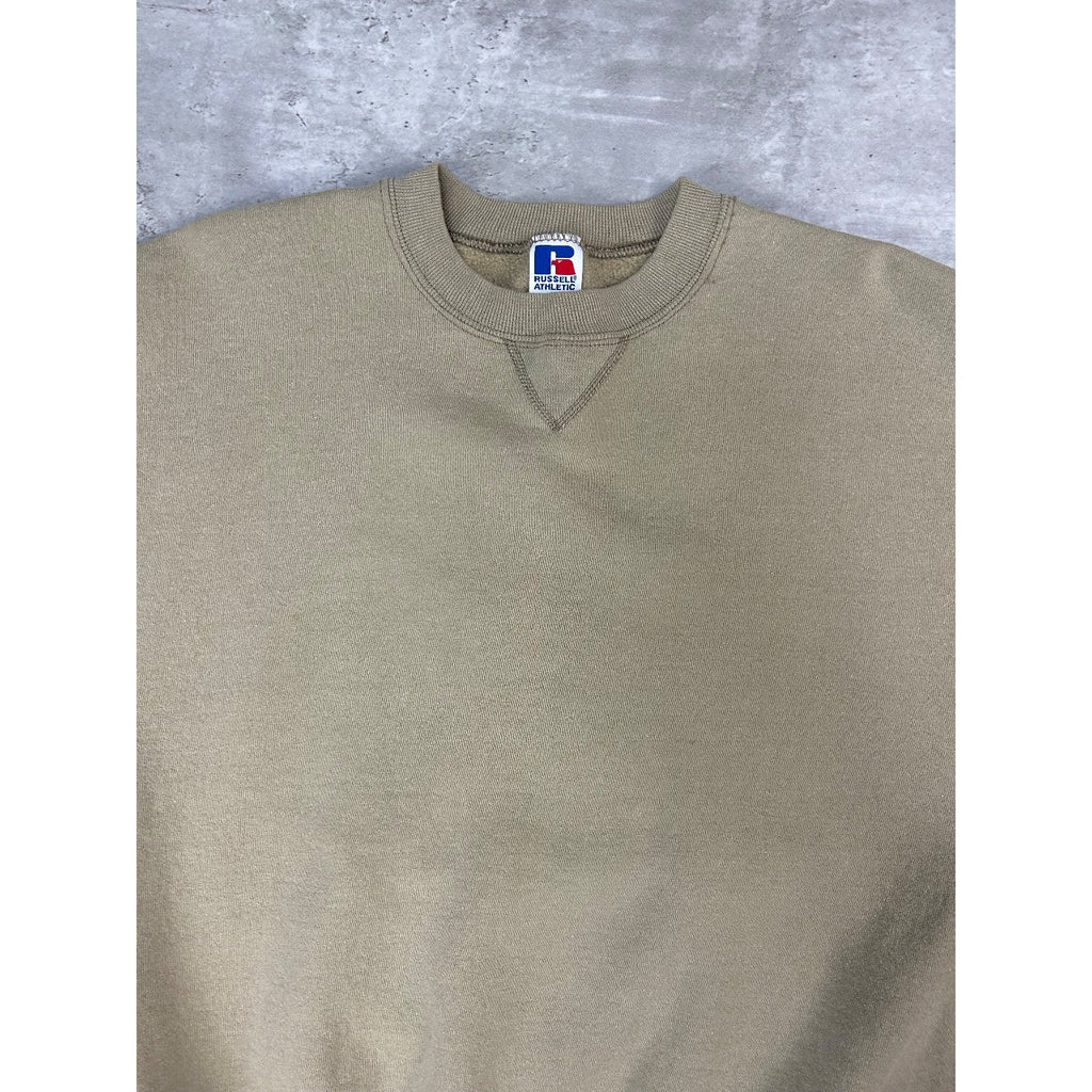Vintage 90s Russell Athletics Blank Pullover Crewneck Sweatshirt Size XL