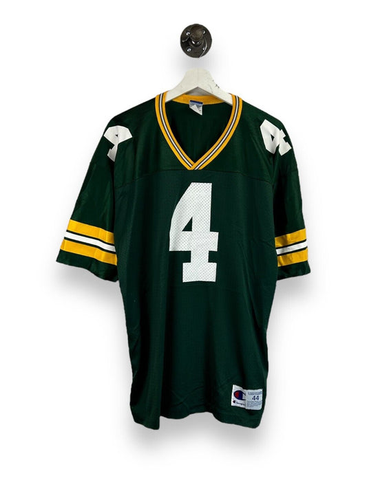 Vintage 90s Brett Favare #4 Green Bay Packers NFL Champion Jersey Size 44 Medium