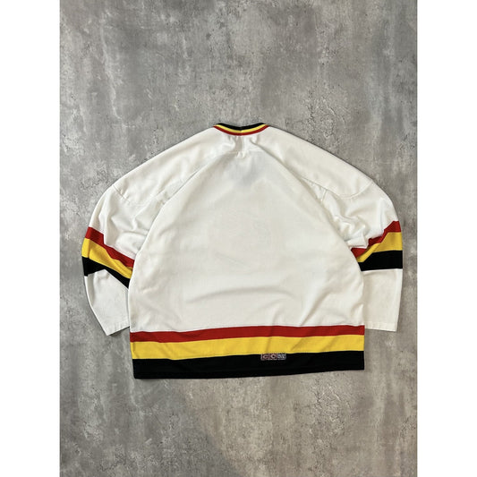 Vintage 90s Vancouver Canucks NHL Stitched CCM Hockey Jersey Size XL