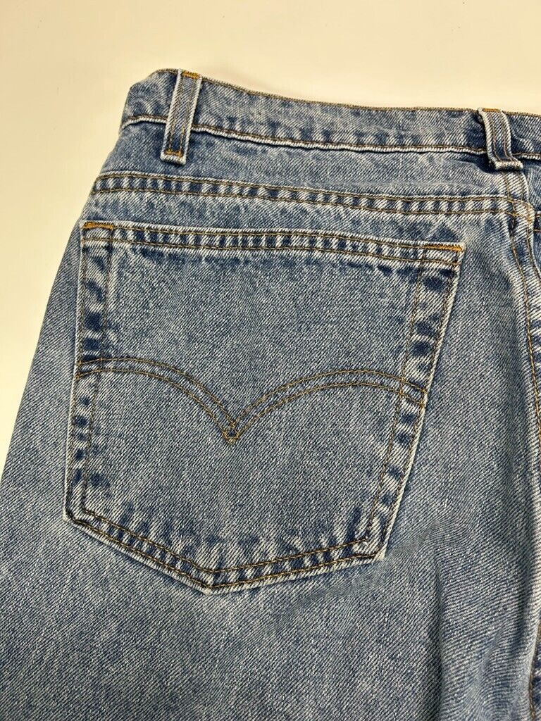 Vintage 90s Levis 550 Red Tab Medium Wash Denim Pants Size 36W