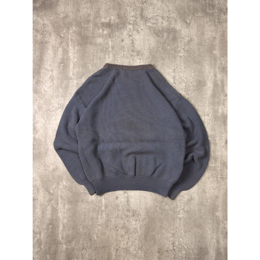 Vintage 90s Sperry Top Sider Graphic Crest Pullover Knit Sweater Size XL