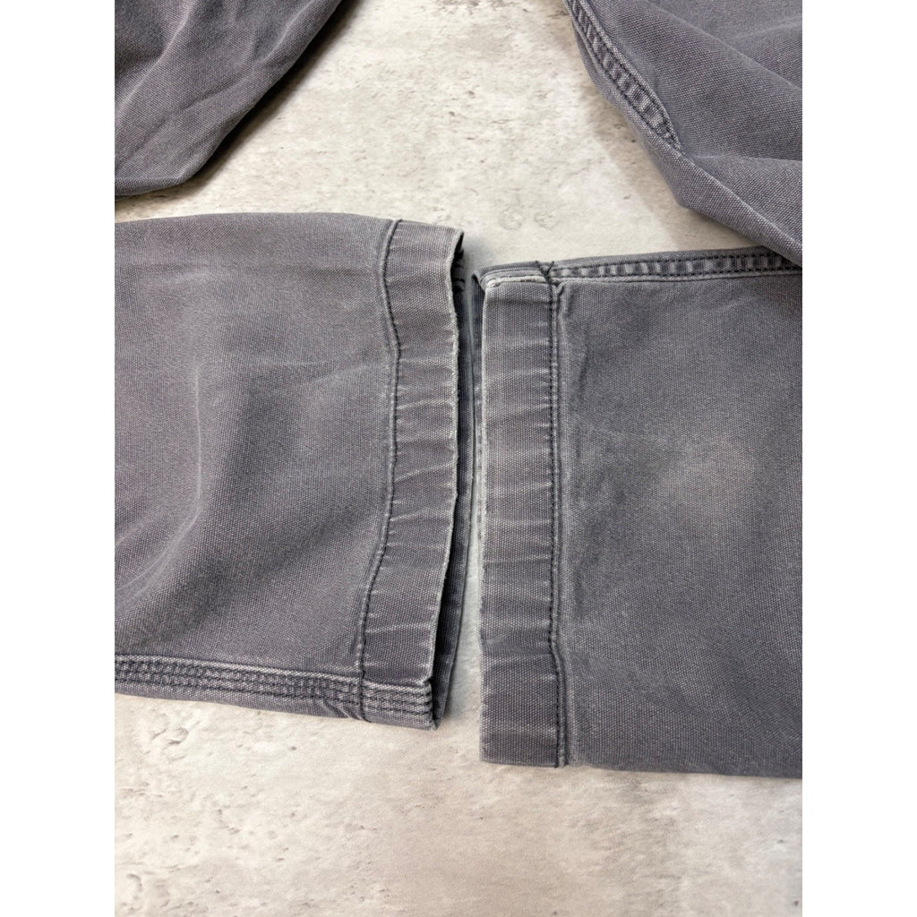 Carhartt Relaxed Fit Canvas Workwear Grey Cargo Pants Size 35